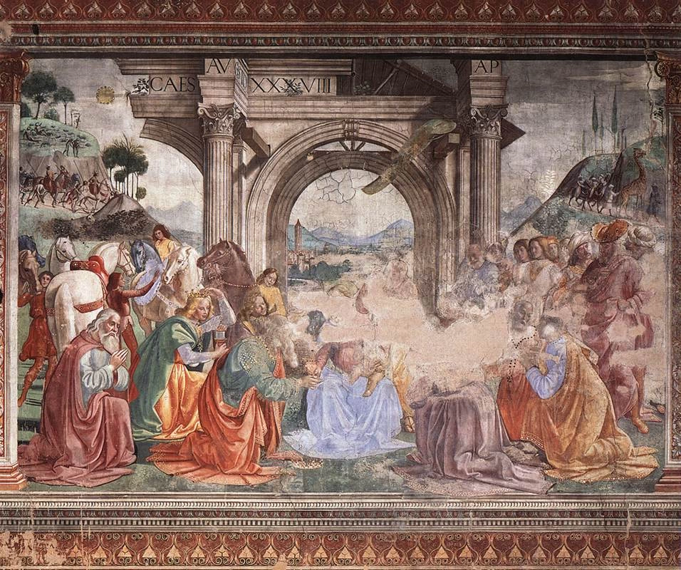 Adorazione dei Magi - Cappella Tornabuoni, Santa Maria Novella, Firenze